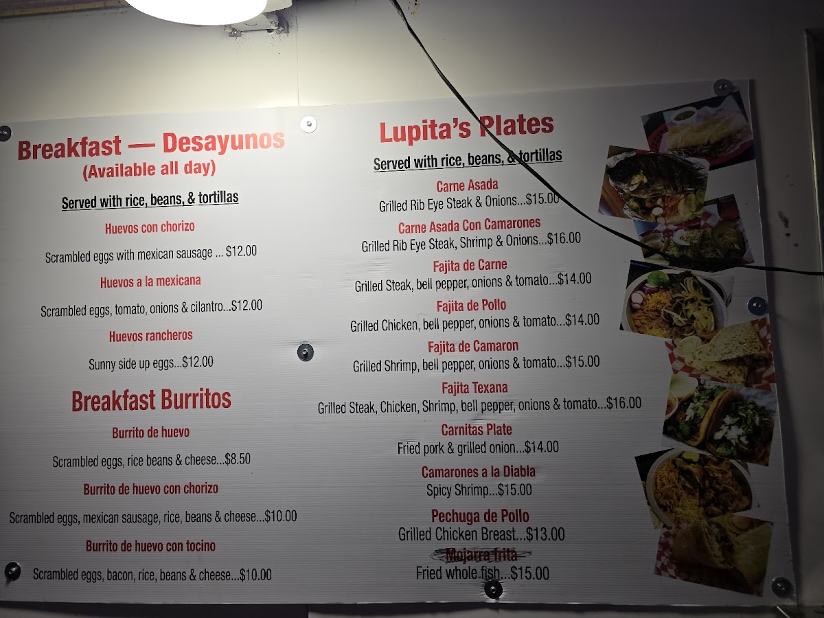 Lupita's Mexican Fast Food Menu - Image 6